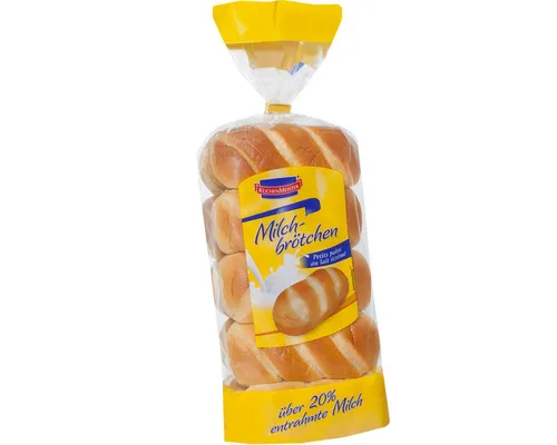 KuchenMeister Kuchen, KuchenMeister Milchbrötchen lecker softe Backware aus Magermilch 400g