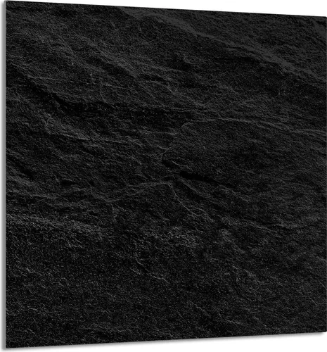 Elegante Glasplatte für Küche 60x65 cm im Schiefer-Design in schwarz von TMK ArtDeko