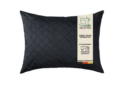 Selfitex Dekokissen mit Veloursbezug, inkl. Füllkissen, 60x80/50x50, einzeln/2er Pack, Vliesstoff mit hoher Stoffdicke