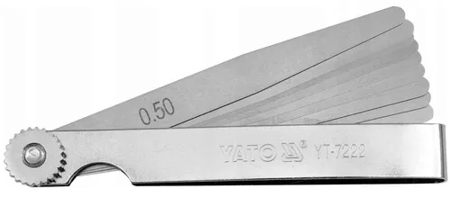 Fühlerlehre Abstandslehre Spaltmaß Blattlehre konisch 0,05-0,5 mm 10-tlg