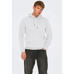 ONLY & SONS ONSCERES HOODIE SWEAT grau L in silber von ONLY & SONS