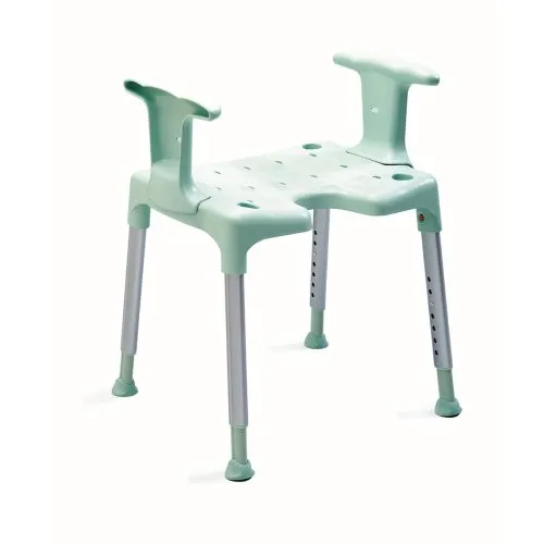 Etac Duschhocker Etac Swift grün mit Armlehnen