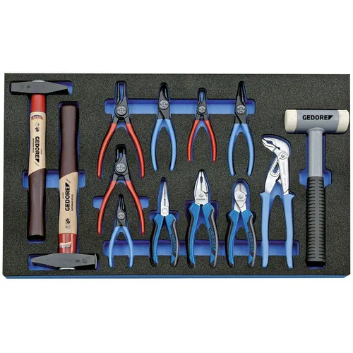 Gedore 2005 CT4-8000 Werkzeugset 13-teilig - Werkzeugsätze mit 13 hochwertigen Werkzeugen, ideal für präzise Reparaturen und Wartungsarbeiten, perfekt für Profis und Hobby-Handwerker.