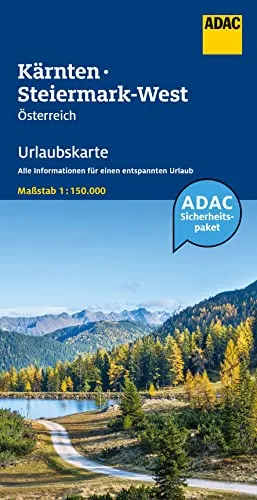 ADAC Urlaubskarte Österreich 04 Kärnten, Steiermark-West 1:150.000: Straßenkarte und Autokarte