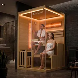 Indoor Sauna Vantaa 120 mit Salzsteinen