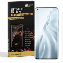 4x 9H Panzerglas für Xiaomi Mi 11 FULL CURVED Displayschutz Schutzglas Panzerfolie Schutzfolie Displayglas Hartglas echtes Tempered Sicherheitsglas Glasfolie