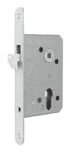 BKS ZT-Schiebetürschloss PZ - 55 60 8 20ktg.0375, mit Hakenfalle in nickelsilber für optimale Sicherheit und Langlebigkeit