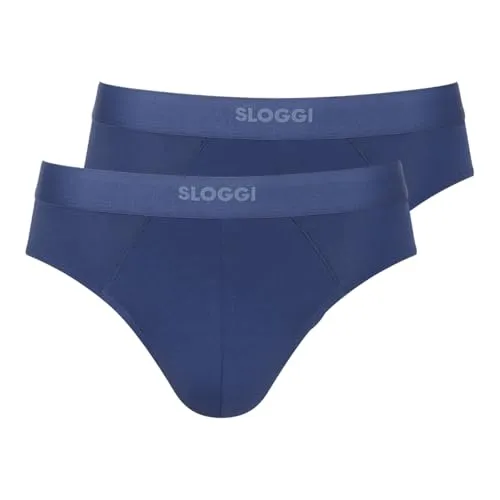 Sloggi Men Ever Ease Brief 2P Deep Cobalt - Panties & Hipsters für Damen mit intelligenter Thermoregulierung für ganzjährigen Komfort. Hochwertige Materialien aus 95% Baumwolle sorgen für Weichheit und Flexibilität.