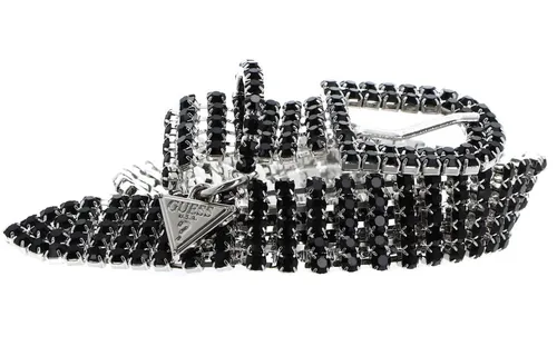 Guess Synthetikgürtel Lua Not in schwarz von GUESS