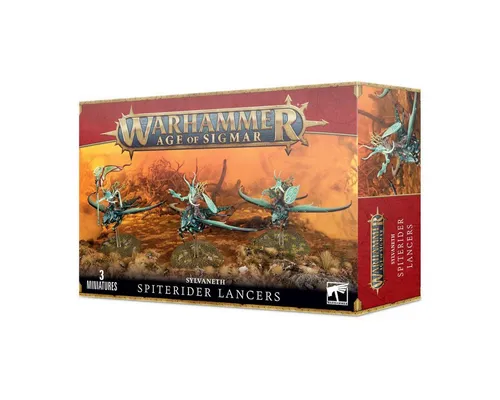Sylvaneth - Spiterider Lancers: Warhammer AoS - WFB Miniaturen: Sylvaneth Armee mit Drachenkäfer-Lanzenreitern, ideal für strategische Kämpfe im Age of Sigmar Universum.
