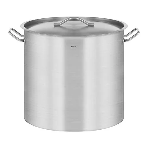 Royal Catering Kochtopf Induktion 70 L - Ø 45 cm - Kochtopf Induktion für Großküchen und Outdoor-Events, mit 70 Litern Fassungsvermögen und effizienter Wärmeverteilung für schnellere Kochzeiten und weniger Energieverbrauch.