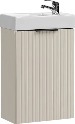 Badezimmerschrank 40 Cm Mit Waschbecken – Kaschmir Matt
