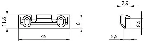 effeff Aufschraubstück Modell 118.3300011 40