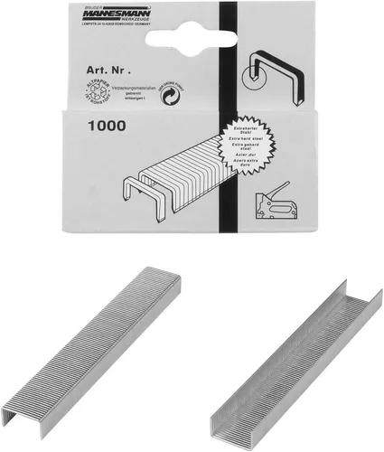 BRÜDER MANNESMANN Heftklammern 10 mm verzinkt 1.000 Stück