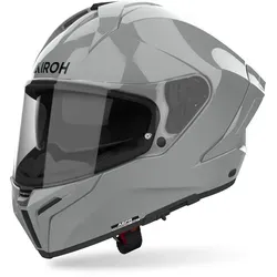 Airoh Matryx Color Helm, grau, Größe M - Motorradhelm mit extra großem Sichtfeld, werkzeuglosem Visierwechsel und Airoh Antibeschlagsystem für optimale Sicht und Sicherheit.