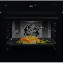 AEG NBB8S621AB Meal Assist SteamPro Backofen Schwarz - Backofen mit 22 Funktionen, SteamPro für gesünderes Kochen und Dampfreinigung für einfache Pflege. Optimaler Kochassistent mit extra großem Garraum.
