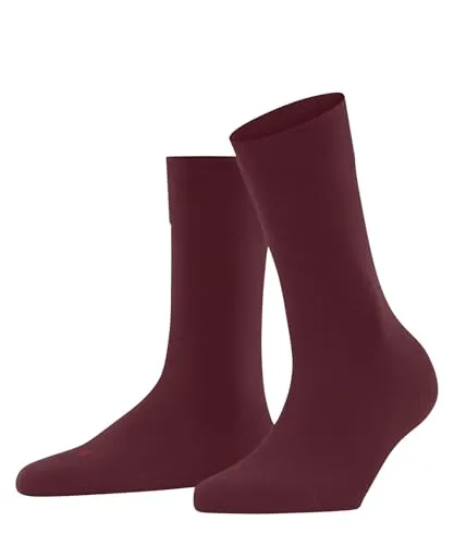 FALKE Damen Socken Sensitive London W So Baumwolle mit Komfortbund 1 Paar, Rot Ruby 8830, 35-38