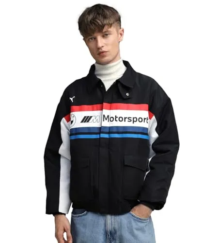 PUMA BMW M Motorsport Lifestyle Jacke Herren - Funktionsjacke für Herren, inspiriert vom BMW M4 GT4 EVO, vereint Geschwindigkeit und Präzision mit modernem Design – ideal für Motorsport-Enthusiasten.