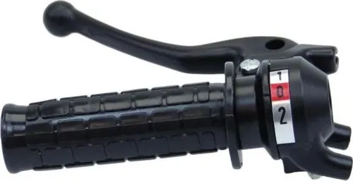 Citomerx Schaltgriff 2-Gang Typ 682 schwarz Kunststoff Hebel Typ 5 Blockmuster für Mofa Moped Mokick