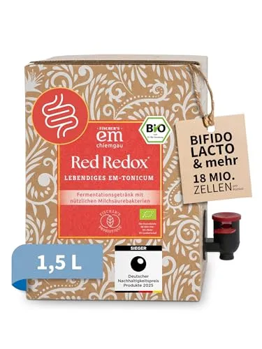 EM-Chiemgau Bio Fermentgetränk - Verdauungshelfer mit 15 lebendigen Milchsäure-Darmbakterien - Probiotika Lactobacillus – Laktose- und glutenfreies Fermentgetränk mit 18 Mio. KBE pro 30 ml, ideal für die tägliche Verdauungsunterstützung und einfach in den Alltag integrierbar.