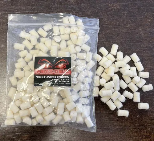 Fritz-Cell Schnellreinigungspfropfen 5,5 mm Filzreiniger, Luftgewehr 3 x 200