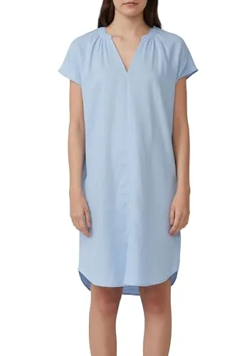 s.Oliver Blusenkleid aus Leinenmix mit Eingrifftaschen in blau von s.Oliver