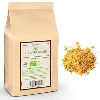  500g BIO Ingwerpulver, Ingwerwurzel gemahlen, Ingwer Pulver BIO 22,38 EUR/kg