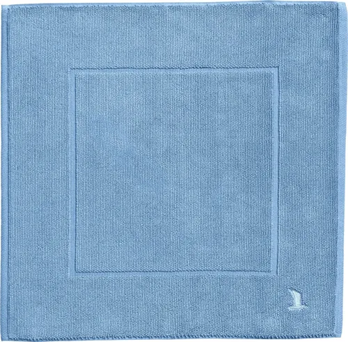 Möve Badematte Superwuschel - Beidseitig nutzbar und fußbodenheizungsgeeignet - Badematten aus 100% Baumwolle, quadratisch in aquamarine, Höhe 8 mm, maschinenwaschbar und ideal für Badezimmer mit Fußbodenheizung.