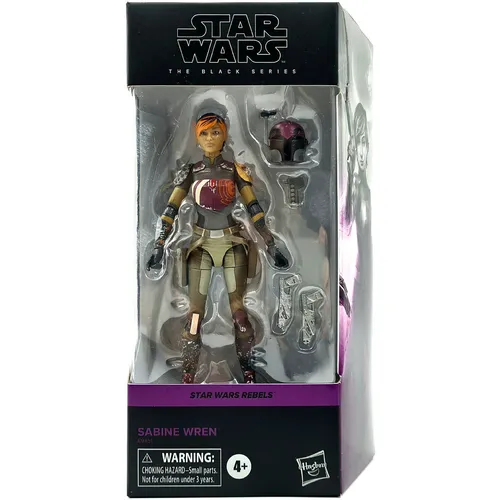 SABINE WREN FIGURE STAR WARS REBELS BLACK SERIES HASBRO NEU OVP 06 MANDALORIAN