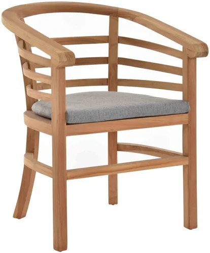 Krines Home Esszimmersessel Teakstuhl in beige von Krines Home