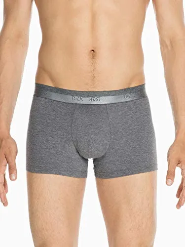 HOM Herren Classic Boxershorts, Grau, L EU - Herren-Boxershorts aus weicher Modal-Baumwolle, perfekt für den Alltag. Bietet hervorragende Stützung und Formgebung durch Gummizüge in den Nähten.