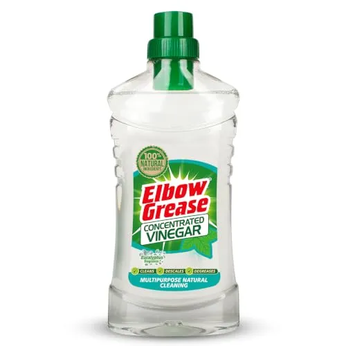 Elbow Grease Konzentrierter Essig (750 ml) | 100% natürlicher Mehrzweck-Reiniger zum Entfetten und Entkalken – Essigkonzentrat mit Eukalyptus-Duft zur Reinigung