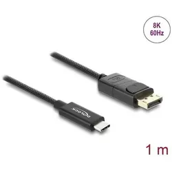 Delock Koaxiales USB Type-C zu DisplayPort Kabel (DP Alt Mode) 4K 60 Hz mit Gefl