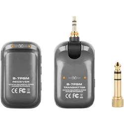 Nux B-7PSM B-Stock - Digitales Wireless In-Ear Monitor System - Kopfhörer, einfaches Plug-And-Play, bis zu 30 m Reichweite, inklusive wiederaufladbarer Aufbewahrungsbox, ideal für Musiker und Live-Events.