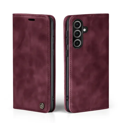 Handyhülle für Samsung Galaxy A26 5G Klapp Magnet Smartphone Book Cover Case Rot