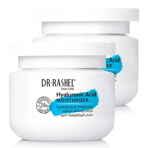 Hyaluron Creme mit Hyaluronsäure 2x 160g - Gesichtscreme, Feuchtigkeitscreme für Gesicht & Hals, Tagescreme & Nachtcreme, Face Moisturizer, Anti Aging Hautpflege, Damen & Herren