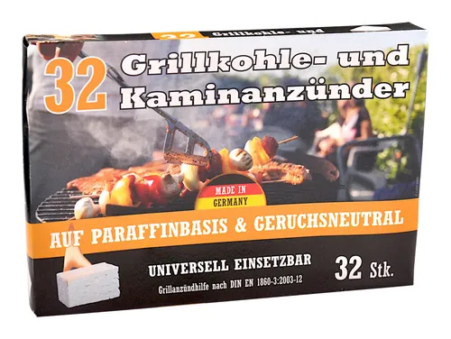Kohleanzünder 32er-Pack Anzünder Grillanzünder Kamin Kaminanzünder neu