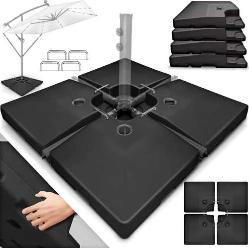 tillvex Sonnenschirmständer 90L in schwarz von tillvex