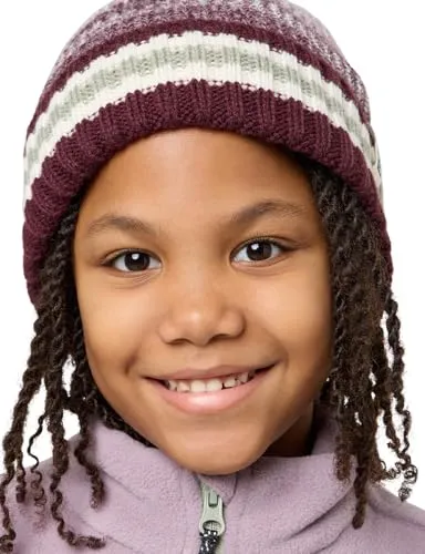 JACK WOLFSKIN NIGHT HIKER BEANIE K - Kinder-Mütze aus 100% kratzfreiem Acryl mit warmem TEXASHIELD PRO FLEECE-Futter und reflektierenden Details für bessere Sichtbarkeit im Dunkeln.