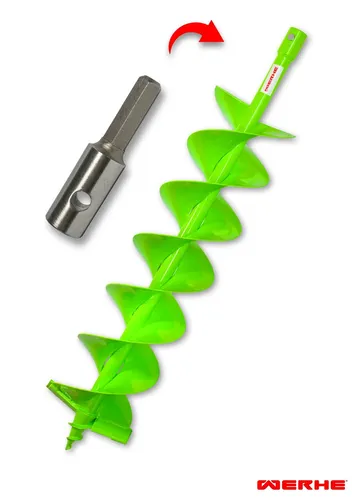 150mm Erdbohrer HEX Adapter Bohrmaschine Erdlochbohrer Pfahlbohrer