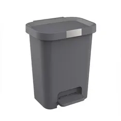 Engelland Mülleimer Abfalleimer mit Soft-Close und Pedal, 40 L