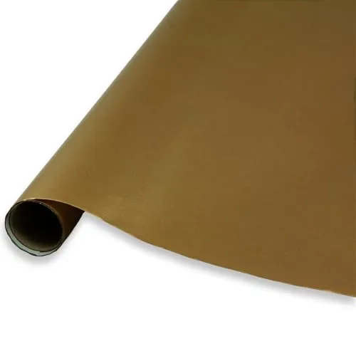 Geschenkpapier mit metallischem Effekt 1 Rolle 0,7x2m ideal für Geburtstage, Partys, Hochzeit gold