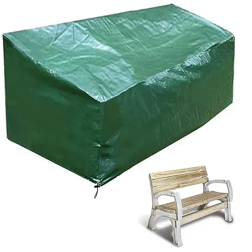 PATIO PLUS 2 Sitzer Gartenbank Abdeckung für Gartenbank Wasserdicht Grün 134x66x63/89cm