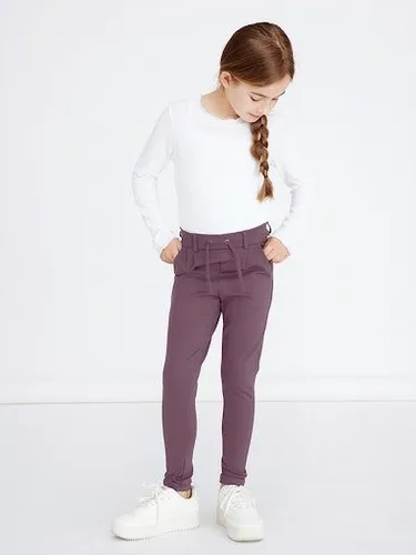 NAME IT Girl Hose Regular Fit - Hosen für Mädchen, elegante Anzughose mit angenähtem Kordelzug aus Baumwolle für optimalen Tragekomfort und perfekte Passform.
