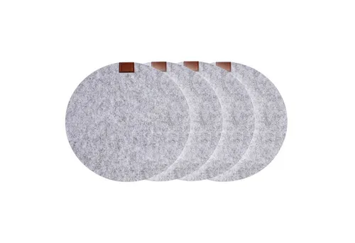 Neuetischkultur Platzset Platzset 4-teilig Filz rund, (Set, 4-St., 4 Platzsets), Platzmatte Platzdeckchen Tischset