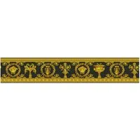 Profhome 343051-GU Exklusive Luxus Tapete Barock in Matt Gold