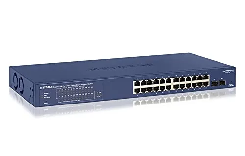 Netgear GS724TP 24-Port Gigabit Switch in blau von NETGEAR