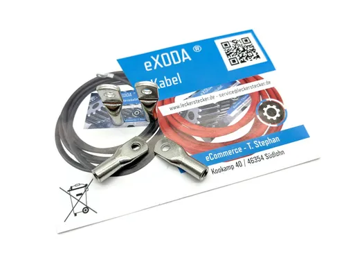 4x Ringöse 16 mm² mm2 qmm M5 Pressöse Kabelschuh für Batteriekabel eXODA