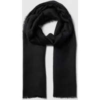 Fraas Schal mit ausgefransten Abschlüssen in Black, Größe 1