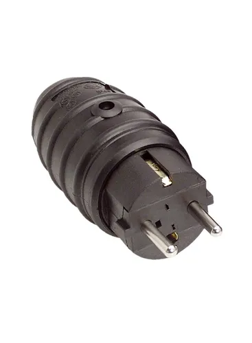 Schuko-Stecker 230 V Gummi Kabel Stromkabel Gummistecker Schutzkontakt